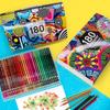 Brutfuner Colored Pencils: 180, 160, and 120 Colors - Oil-Based for Doodling and Coloring