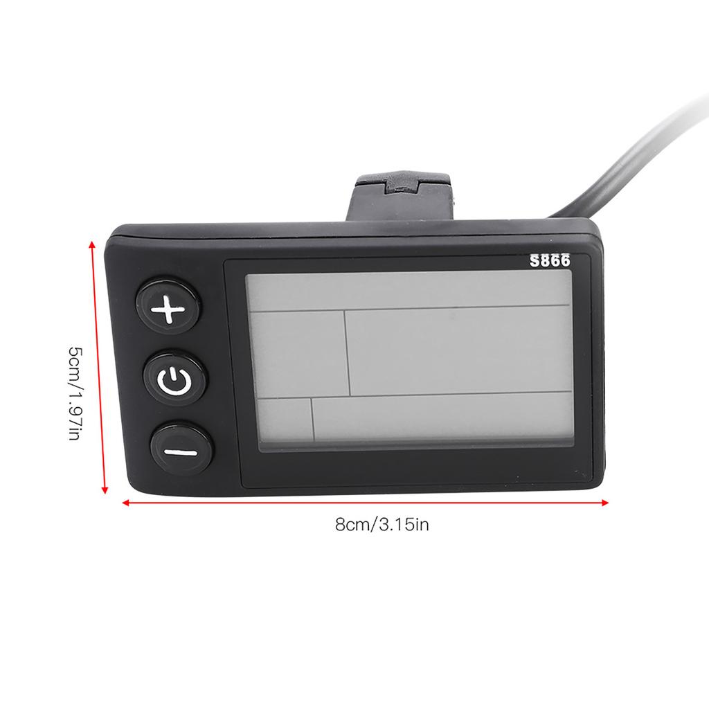 Electric Bike Controller 24V‑48V 13A Brushless Controller with LCD Display Panel E-scooter Meter Control for 22.5mm Handlebar