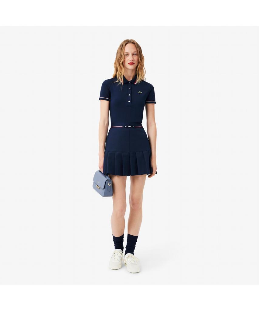 LACOSTE Женская мини-юбка в складку с логотипом на поясе Jf5323-55N 166