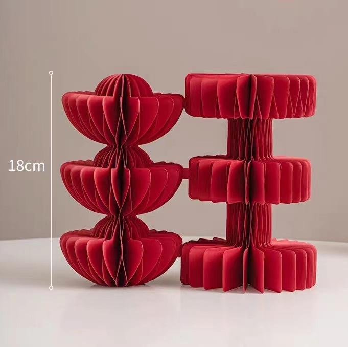 3D Honeycomb Ornament - Spring Festival & Lantern Festival Decor, Desktop Display, Hanging Decoration, Paper Craft.