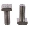 2pcs M8 X 20mm / M8 X 0.79" Square Head Bolt 304 Stainless Steel Fully Thread Machine Screws