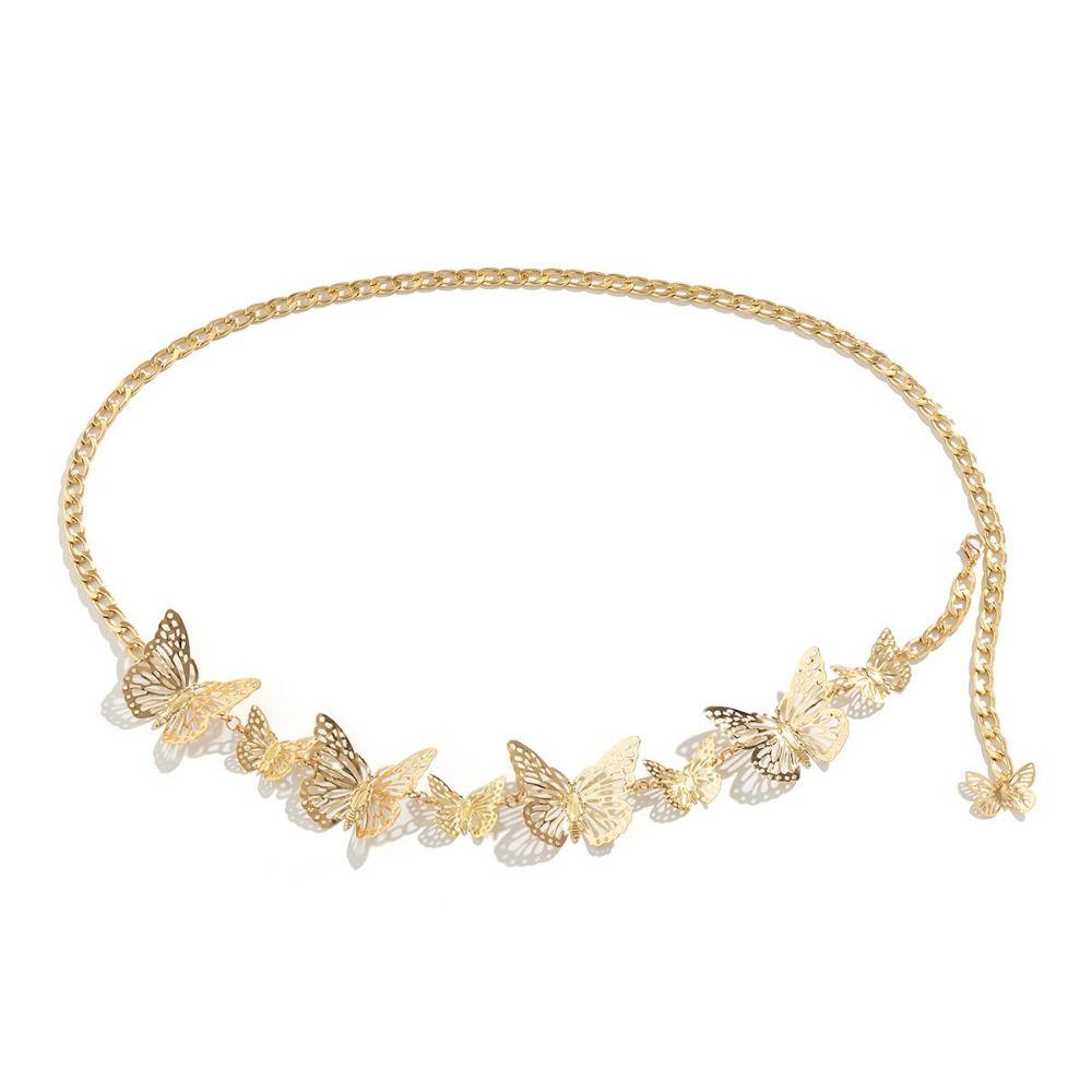 Украшения Платье Пояс Цепочки Винтажная Кисточка Цепочка для тела Шикарные Цепочки на талию с бабочками Подарок