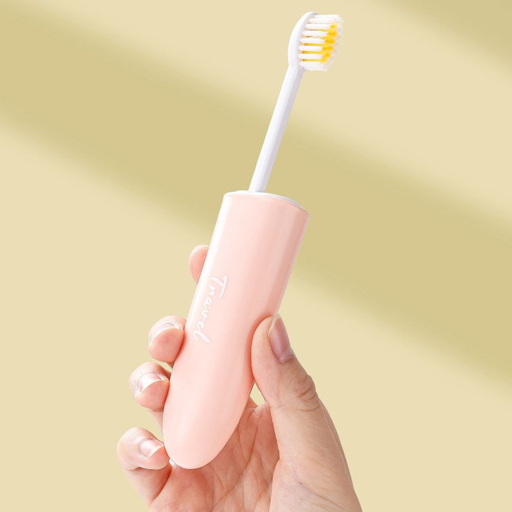 PortableSoft Bristled Travel Toothbrush Set for Outdoor Camping Travel