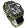 Casio Цифровые часы CASIO с мировым временем AE-1200WHB-3BV Зеленые (Зарубежная модель) [Параллельный импорт]
