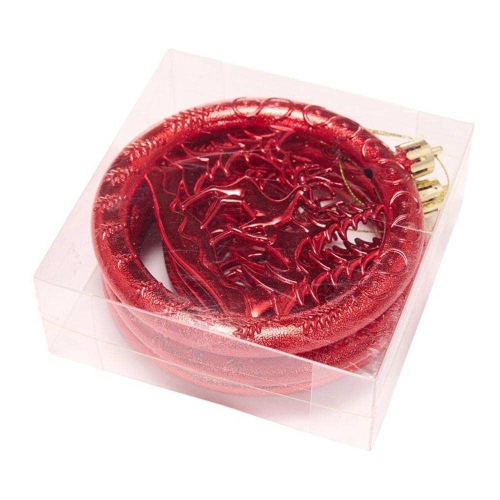 3Pcs Round Pancake Shaped Christmas Tree Hanging Pendant Christmas Tree Decoration