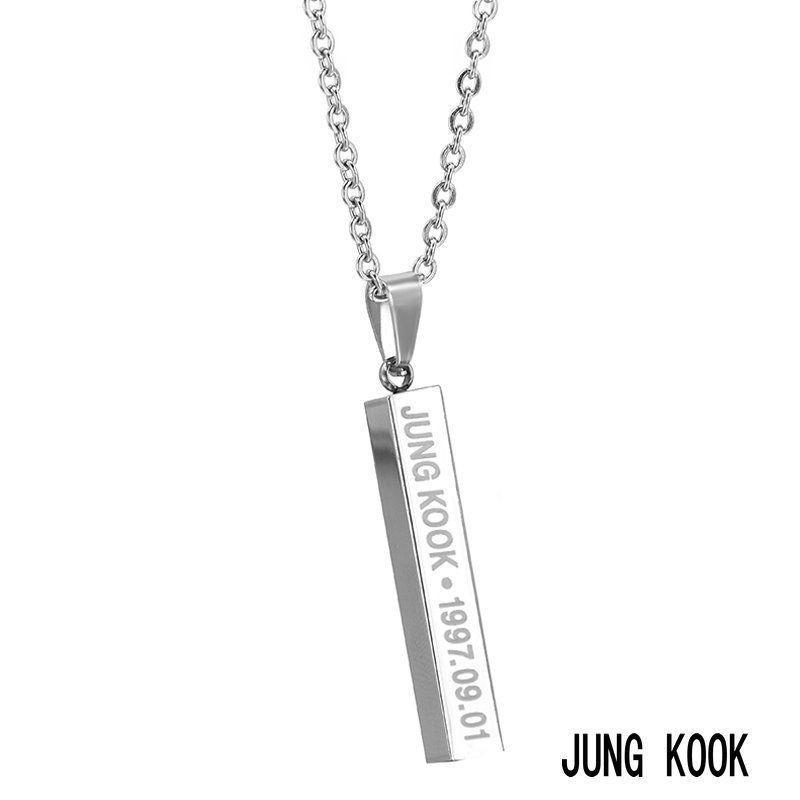 Металлическое геометрическое ожерелье Bts из нержавеющей стали, цепочка О, женский аксессуар, мода