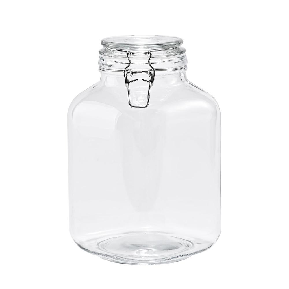 Герметичная стеклянная банка 106 унций, банка для хранения с крышкой-замком, для кофейных зерен, хлопьев, закусок, специй, сухих продуктов