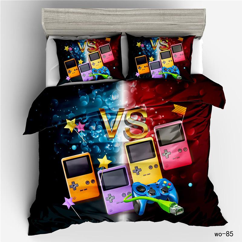 RunGrape Пододеяльник Постельное белье Комплект Двуспальный Полуторный Размер Квин Королевский Размер 240x220 Скандинавское Покрывало 150 Евро Постельное белье Игра Постельные принадлежности 200x200