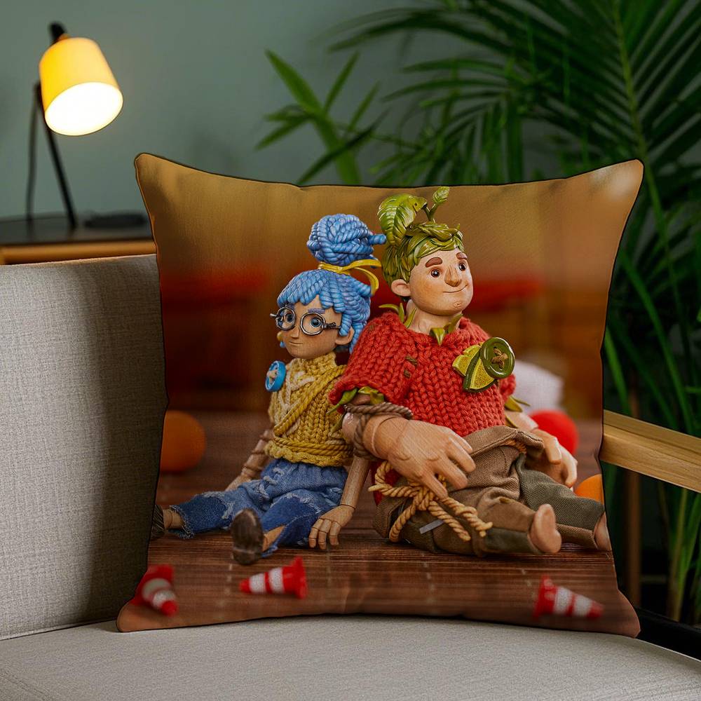 Pillow Case Game It T-Takes Two Sofa Short Plush Double-sided HD Printing Room Home Office Gift Cushion Cover