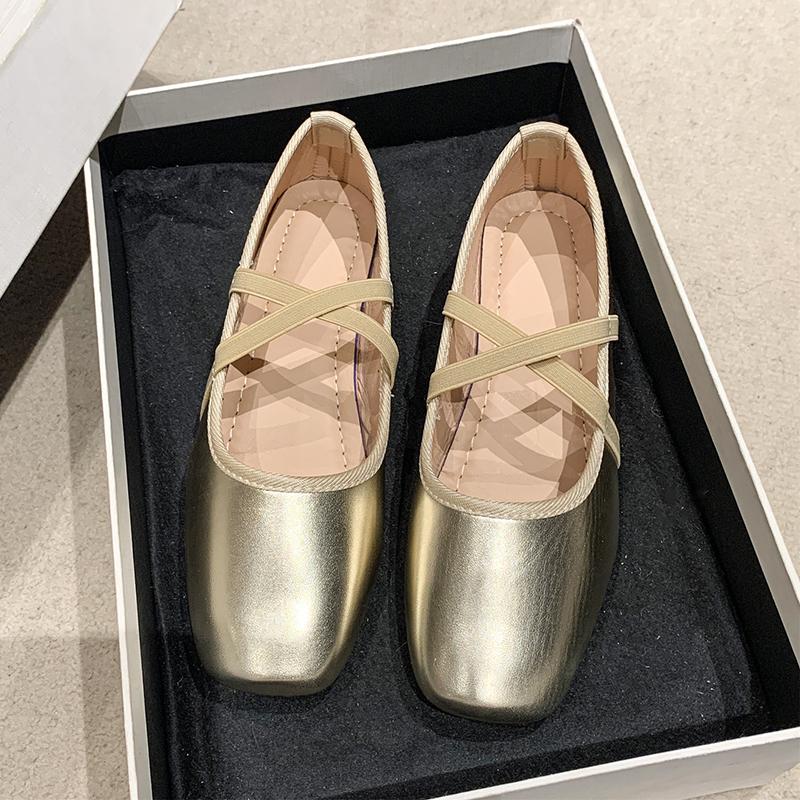 Мода 2024 Осень Новый Дизайн Балетки Элегантные Удобные Мягкие Женские Туфли На Плоской Подошве Лоферы Мэри Джейн Женские Балетки