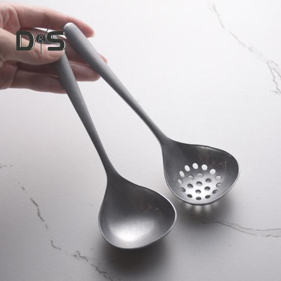 Ретро-ложка для тушения горячего, шумовка, половник для супа, шумовка из нержавеющей стали, дуршлаг, сито, совок для дома, ресторана, кухни, кухонная утварь