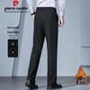 Мужские повседневные брюки Pierre Cardin Plus с бархатной подкладкой, утолщенные, эластичные, прямого кроя