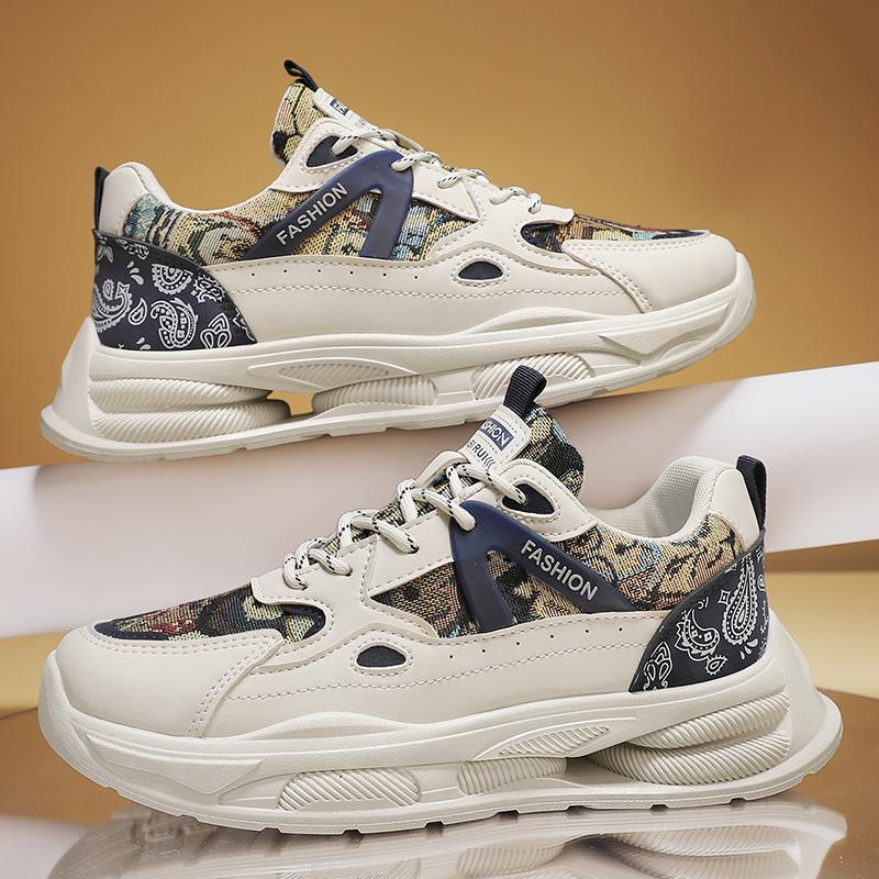 3088 new spring and autumn men's shoes soft-soled breathable sports running shoes comfortable dad shoes