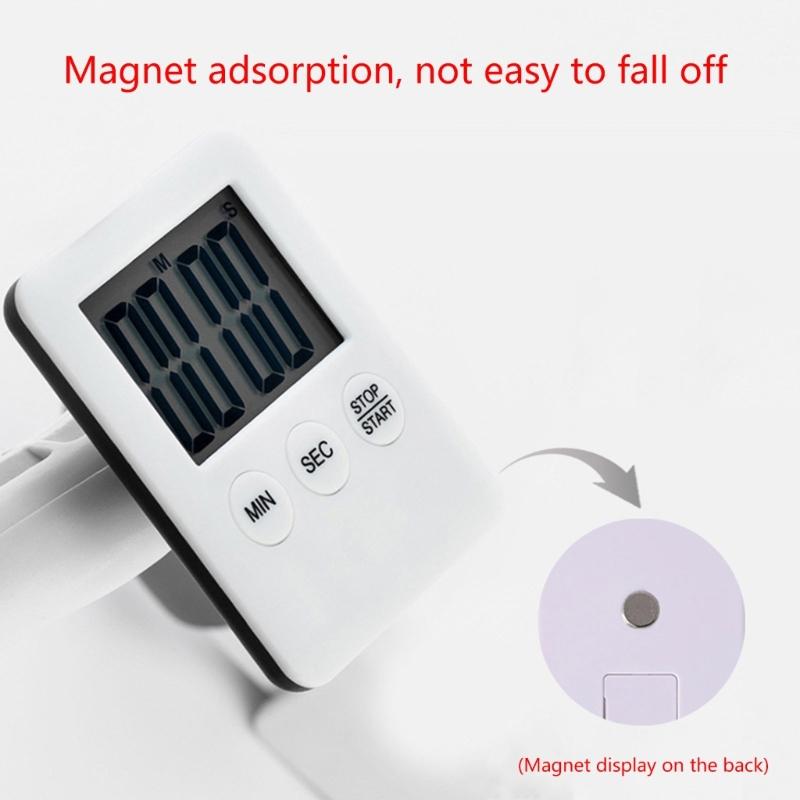 Digital Kitchen Timer Magnetic Countdown Countup Timer with Large LCD Display Easy for Cooking and Studying