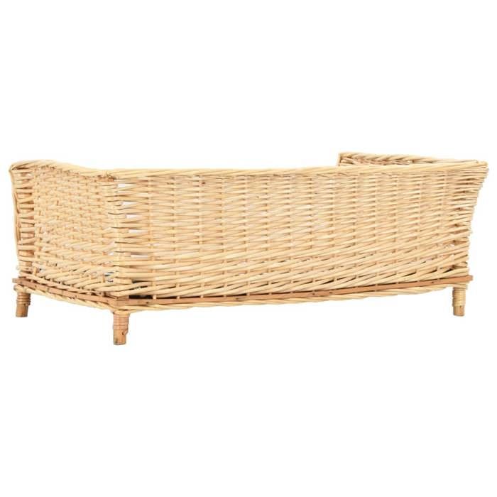VidaXL Dog Basket with Cushion 90x54x35 Cm Natural Willow Basket 170775