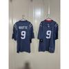 Mens American Football Jersey Loose Fit Short Sleeve Team Uniform Embroidered Patriot Design
