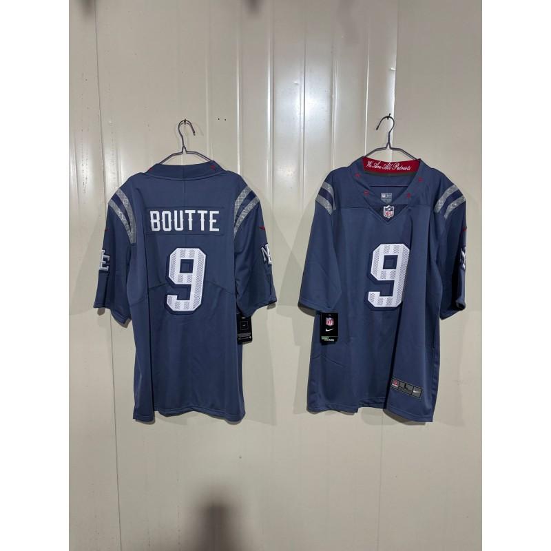 Mens American Football Jersey Loose Fit Short Sleeve Team Uniform Embroidered Patriot Design