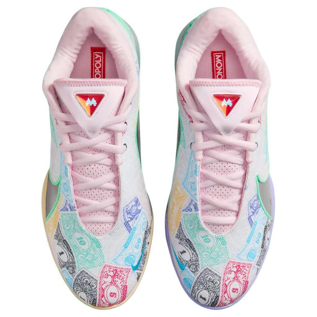 Кроссовки Унисекс Monopoly x Nike LeBron 22 QS Currency Разноцветные Белые Зеленый-светящийся FZ1097-100
