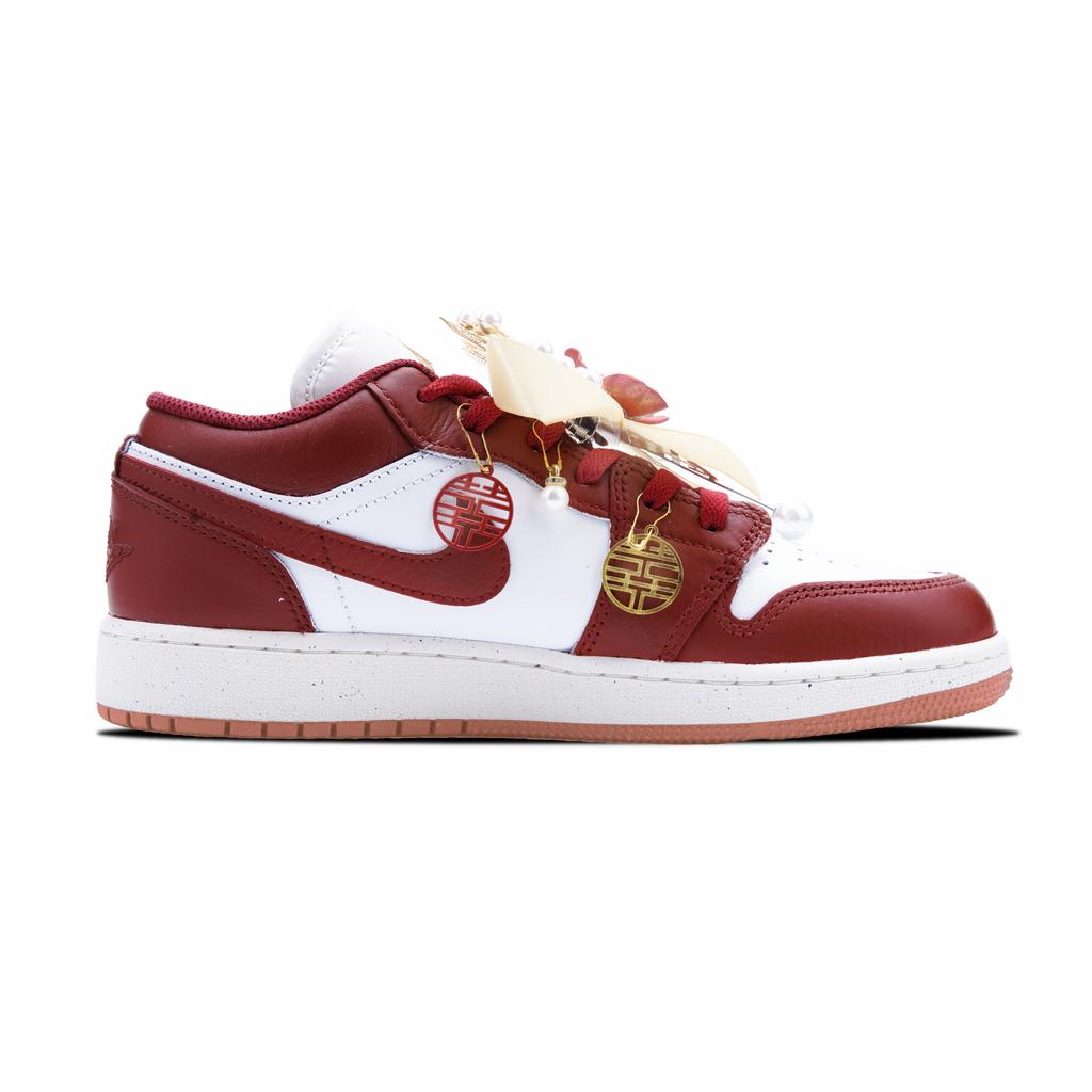 Jordan Air Jordan 1 Golden Jade Destiny Box Vintage Basketball Shoes Women's Red DC0774-182(Team1137-)