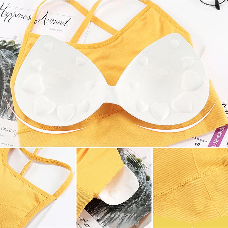 Женский спортивный бюстгальтер с открытыми перекрестными ремешками, женский спортивный укороченный топ для йоги, тренажерного зала, бюстгальтер для фитнеса, дышащие бюстгальтеры