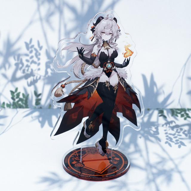 Genshin Anime Cartoon Acrylic Material Figure Puppet Doll Plate Desk Decor Standing Sign Game CollectionKids Collect Toys
