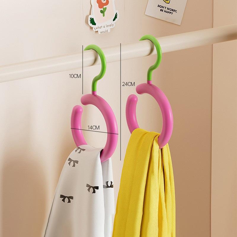 Допаминовый крючок Многофункциональный вращающийся держатель для шарфов, шляп, сумок Круглая шелковая витрина для шарфов Система органайзеров для шкафа Вешалки для одежды