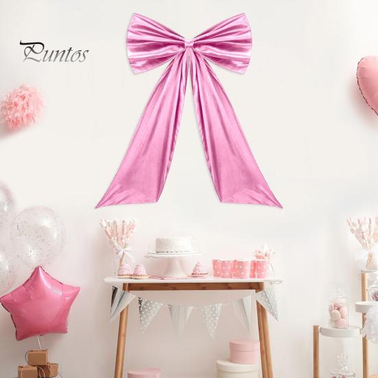 Большой атласный бант, украшение для дня рождения, декор для комнаты, гигантский настенный бант для детского душа, девичника, выпускного, свадьбы, девичника