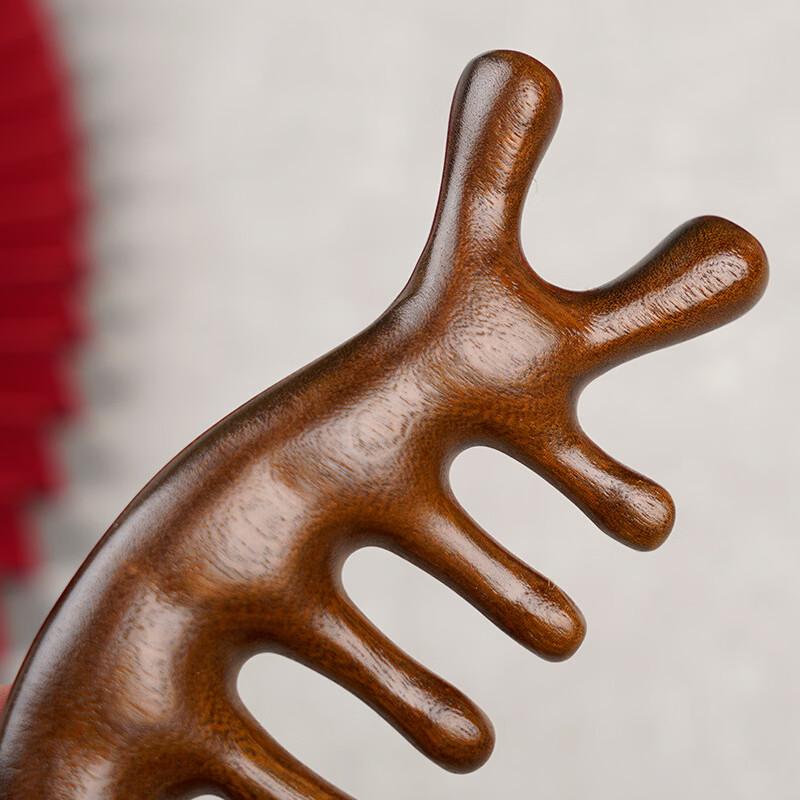 Shiguangjing Golden Sandalwood Scalp Massage Comb