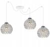 CHROME SPIDER HANGING LAMP, CRYSTAL CEILING
