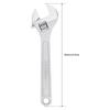 4 / 6 / 8 / 10 Inch Clear Scale Ruler Adjustable Wrench with Maximum Gripping Power, Heavy Duty Drop Forged Steel Open End Wrench