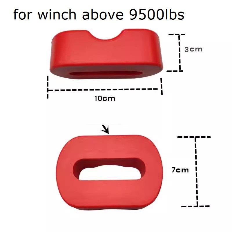 Winch silica gel protection block cushion guide hook fixing screw trailer hook rope protection rubber block