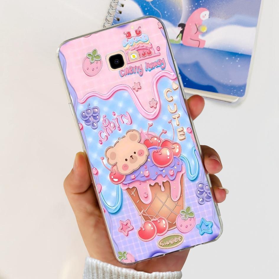 Для Samsung J4 Plus Чехол J415 SM-J415F Силиконовый Чехол Популярный Цветок Прозрачный ТПУ Мягкий Бампер Для Samsung Galaxy J4 2018 J4+ Чехлы