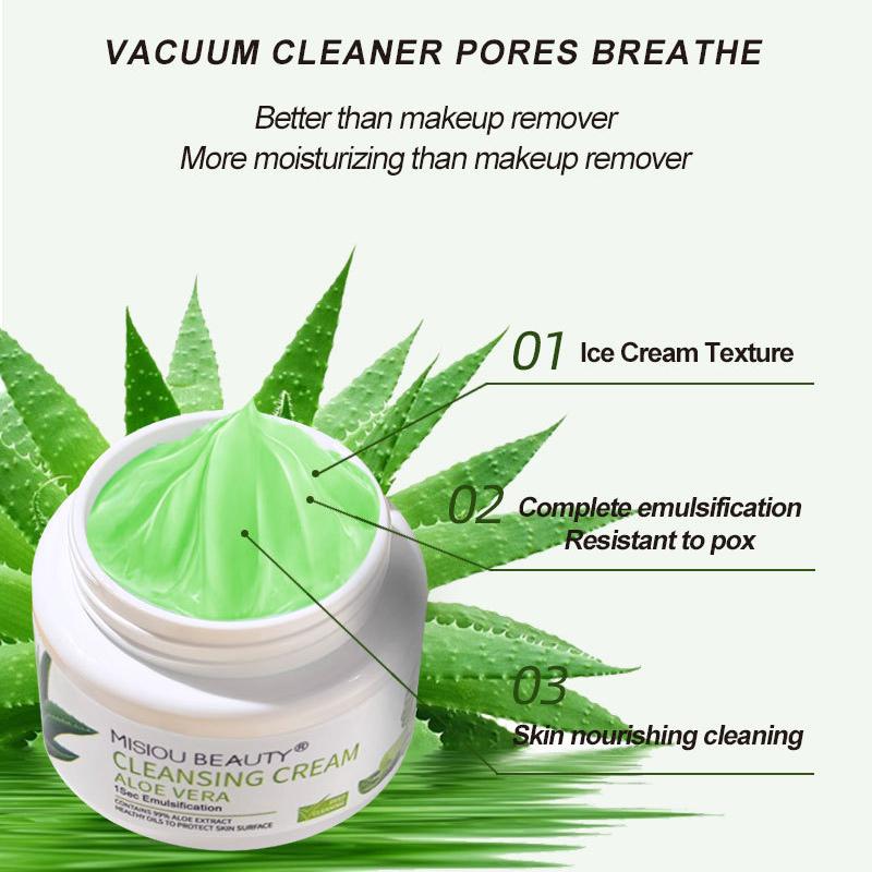 Misiou Beauty Gentle and Deep Clean, Translucent Skin, Hydrating, Moisturizing, Tightness, Refreshing Face, Lip, Makeup Removal Cream