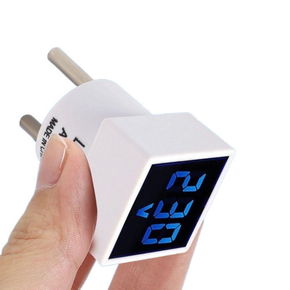 50-500V Test Indicator Light Voltmeter EU Plug Car Motorcycle Detector Durable Digital Voltmeter