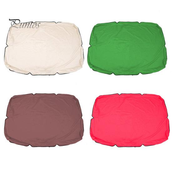 Garden Swing Canopy Replacement UV-Resistant Waterproof Easy To Install Silver-coated Oxford Cloth Swing Seat Cover Sun Shade