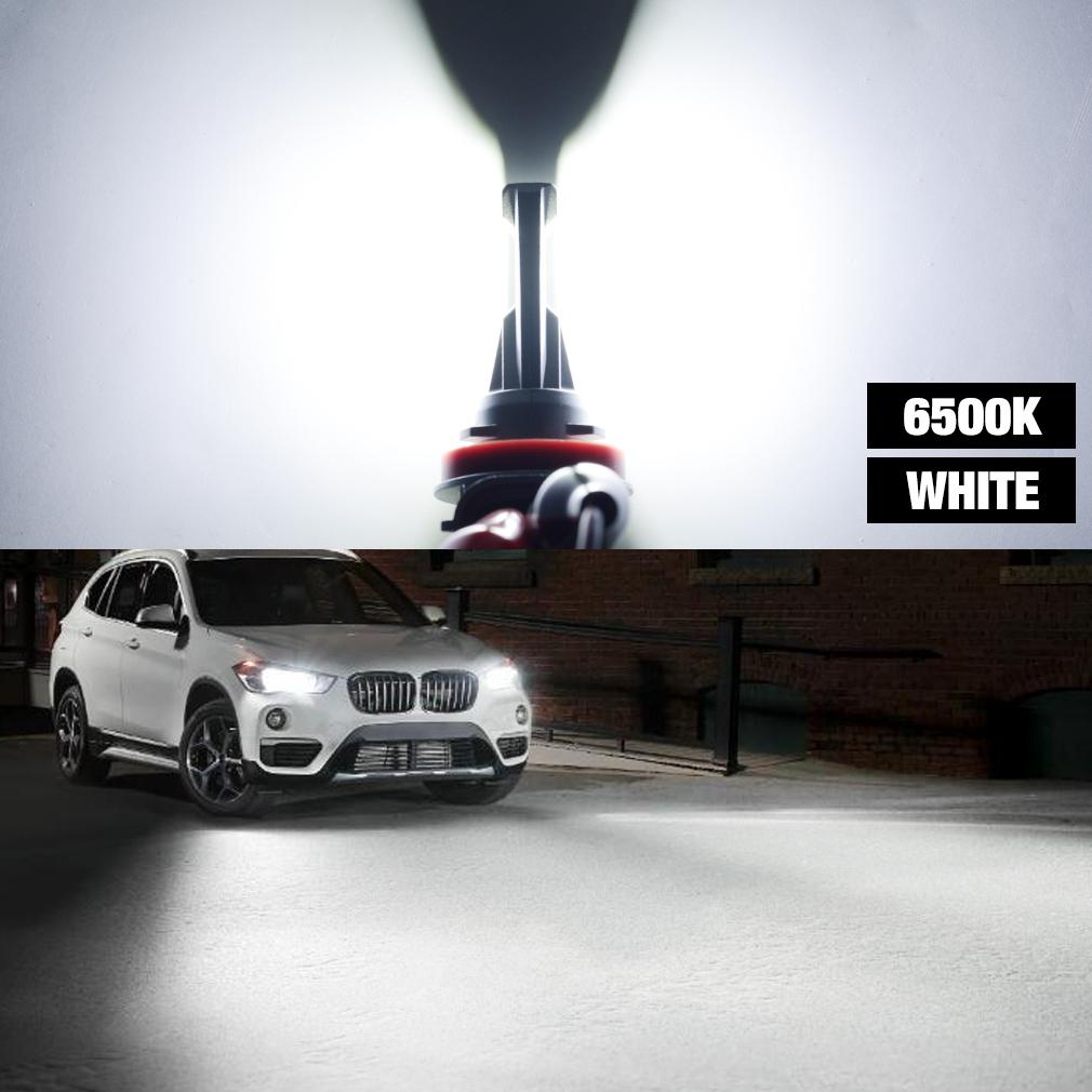 2 шт. супер яркая светодиодная лампа H11 H8 HB3 9005 HB4 9006 Mini Wireless 60 Вт 40000LM CSP для автомобильных фар автоматические лампы Plug&Play Turbo светодиодные противотуманные фары