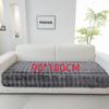 Rabbit Plush Sofa Cushion Winter Padded Plush Cushion Non-slip Leather Sofa Cover  Cover Cloth Towel