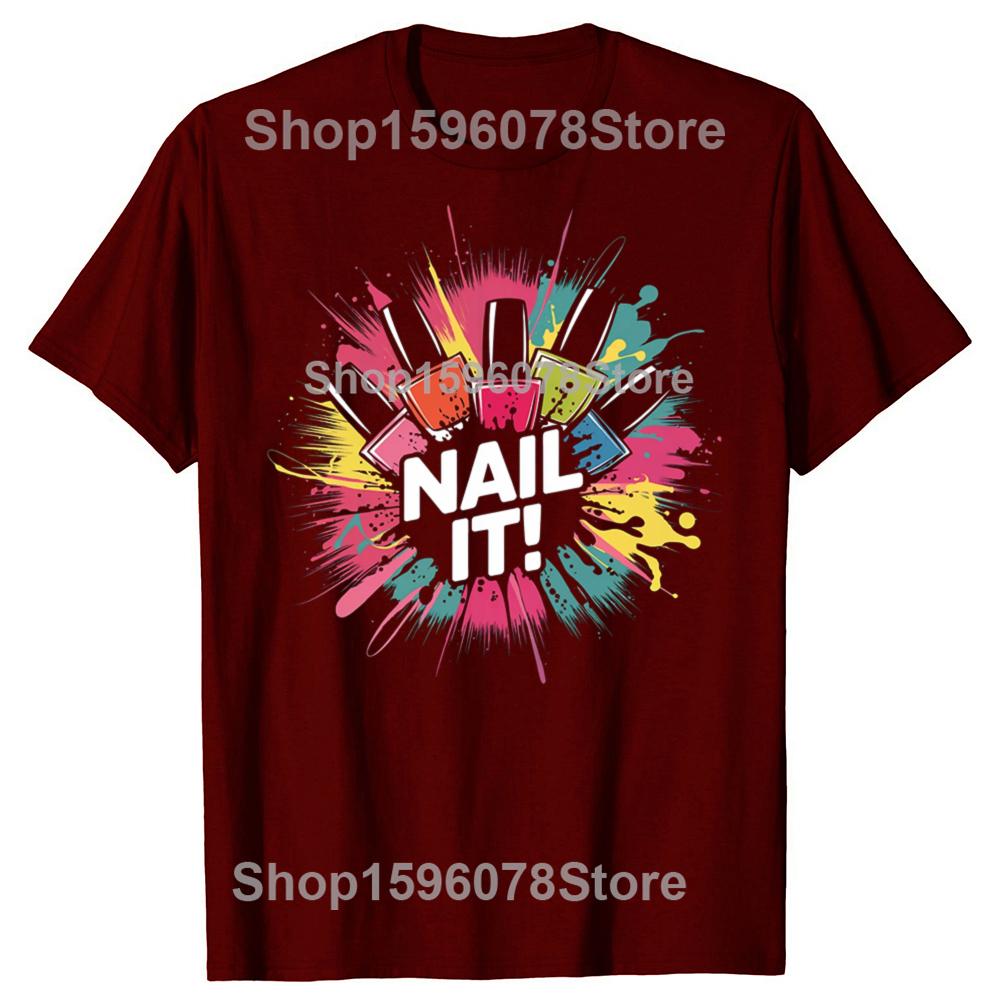 Футболки с графикой Nail Master Техник Красота Нейл-арт Художник Женщины Мужчины Забавные Футболки Графическая Футболка Маникюрный Салон Топы