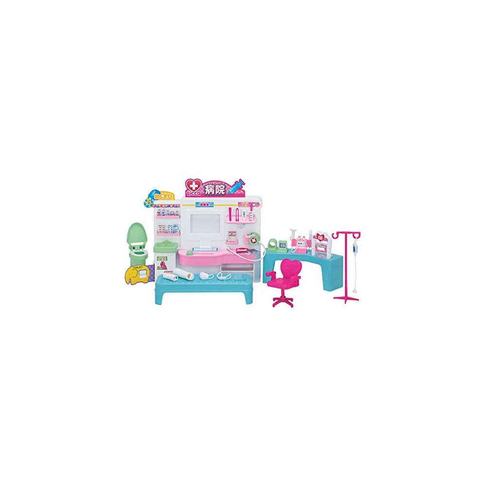 Больничный игровой набор Licca-chan от Takara Tomy с аксессуарами и интерактивными функциями