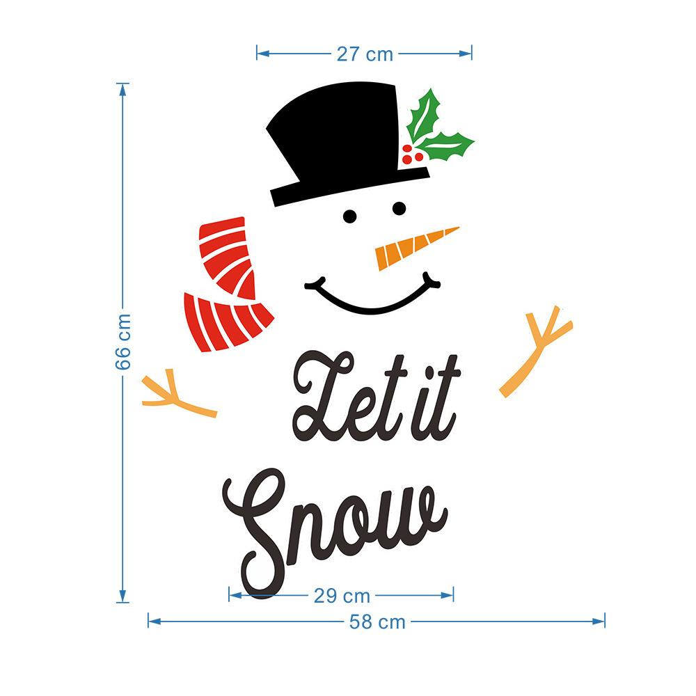 NEW Christmas Snowman Magnetic Fridge Stickers Merry Christmas Decoration