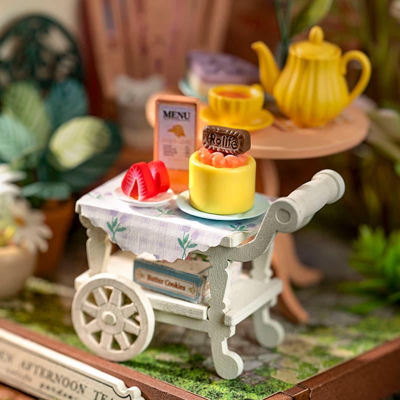 ROBOTIME Rolife 3D Puzzles Fancy Tea Yard DIY Miniature House DS038