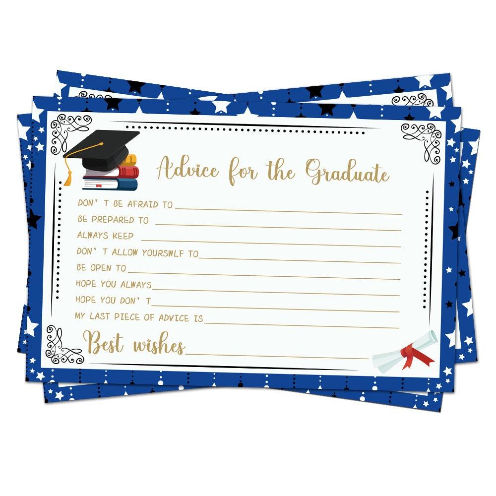 8PCS Paper Graduation Advice Cards Advice for The Graduate Graduate Favors Graduation Party