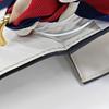 [Pre-Owned] Sylvie Gold Buckle Striped Web Satin Bow Wide Shoulder Strap Leather Handbag - Very Good #AZ25MP