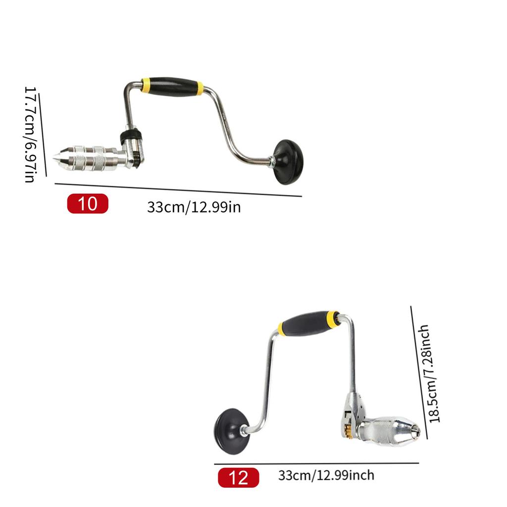 Ручная дрель с удобной нескользящей рукояткой, простая в использовании, ручной пуансон, портативный инструмент для дерева, металла и стекловолокна