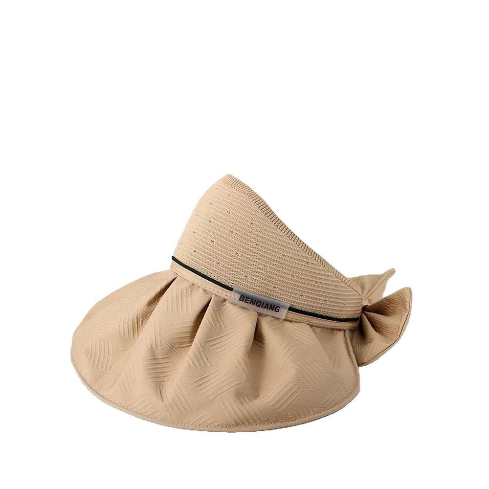 Кепки с козырьком от УФ-излучения, пляжные шляпы с открытым верхом, модные солнцезащитные шляпы для отдыха на природе