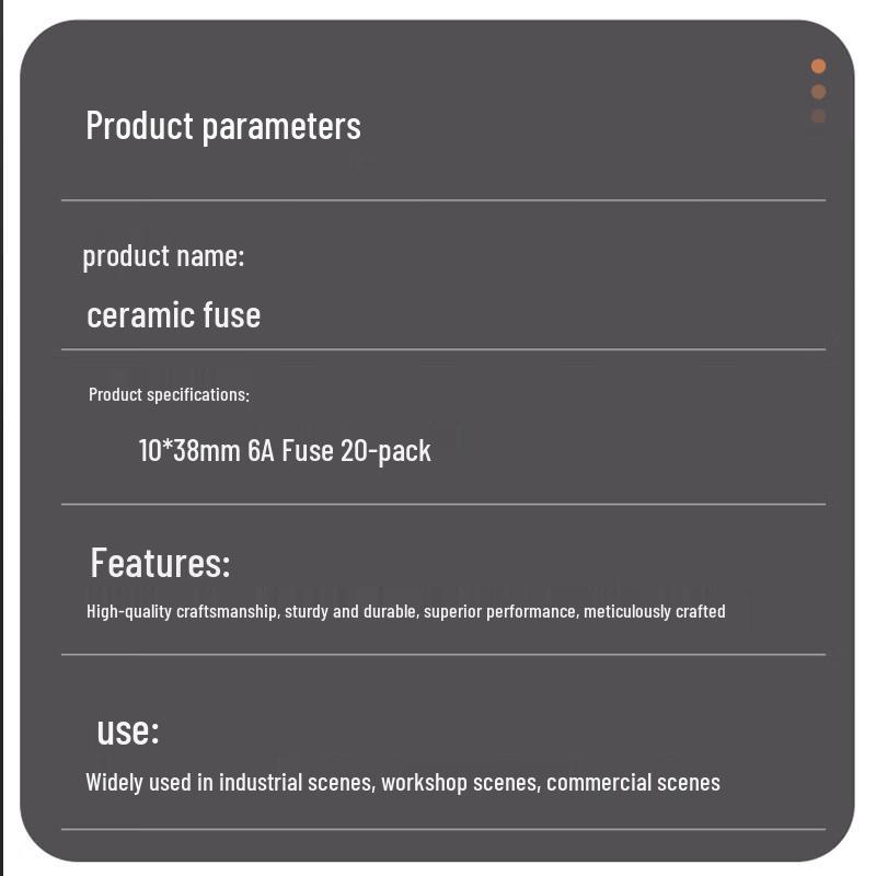 MWISH Ceramic Fuse
