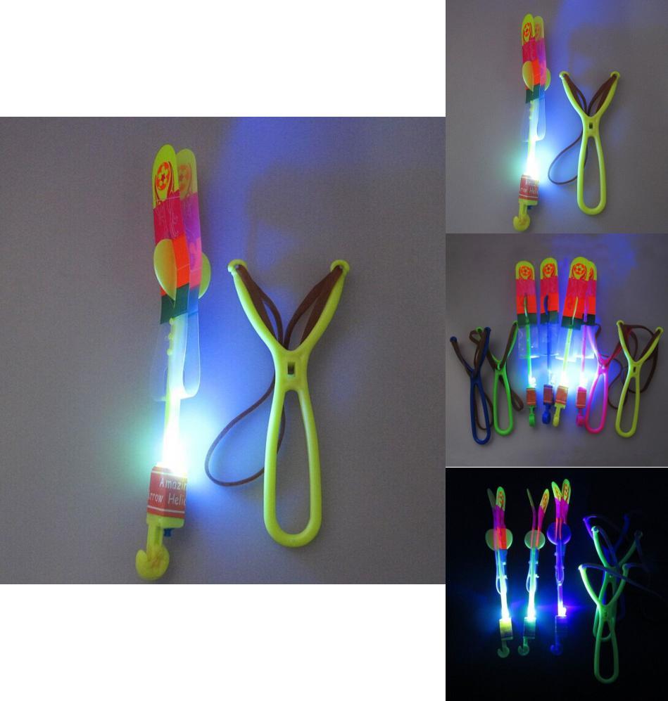 Colorful Led Sling Shot Toy Arrow Copter Perfect For Fun Indoor And Outdoor Play