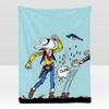 comic LLucky LLuke Throw Soft Flannel Blanket for Bed Bedroom Sofa Picnic Throw Skinfriendly Breathable Gift Cover