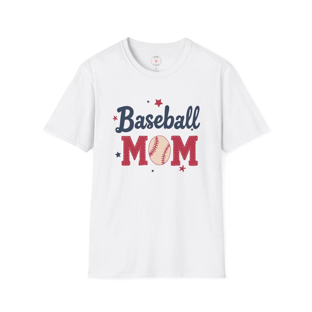 Baseball Mom T-Shirt | Unisex Softstyle Tee