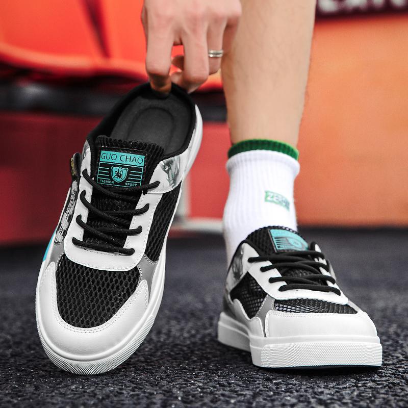 Big Size 47 Luxury Men Half Slippers Sandals Comfortable Casual Shoes Men Fashion Sneakers Anime Cosplay Men Slippers Slides Footwear